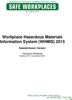 Workplace Hazardous Materials Information System (WHMIS) 2015 - Saskatchewan Version