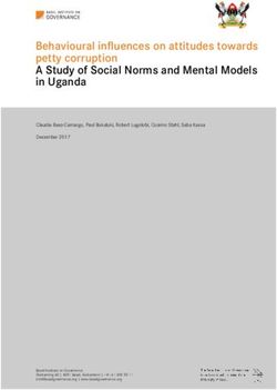 Behavioural influences on attitudes towards petty corruption A Study of Social Norms and Mental Models in Uganda