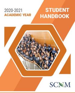 STUDENT HANDBOOK 2020-2021 - ACADEMIC YEAR - Southwest College of Naturopathic ...
