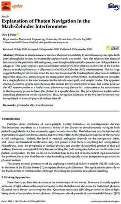 Explanation of Photon Navigation in the Mach-Zehnder Interferometer - MDPI