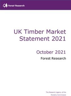 UK Timber Market Statement 2021 - October 2021 Forest Research - UNECE
