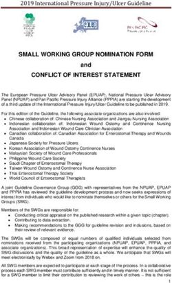 SMALL WORKING GROUP NOMINATION FORM