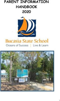 PARENT INFORMATION HANDBOOK 2020 - Bucasia State School