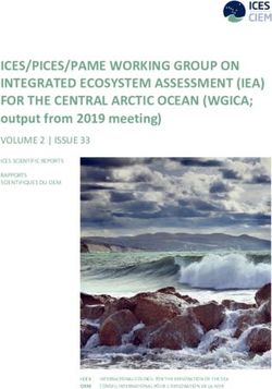ICES/PICES/PAME WORKING GROUP ON INTEGRATED ECOSYSTEM ASSESSMENT IEA FOR THE CENTRAL ARCTIC OCEAN WGICA