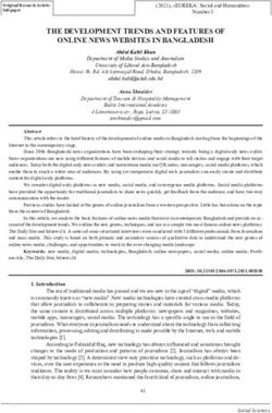 THE DEVELOPMENT TRENDS AND FEATURES OF ONLINE NEWS WEBSITES IN BANGLADESH