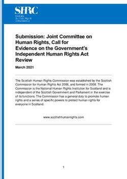 Submission: Joint Committee on Human Rights, Call for Evidence on the Government's Independent Human Rights Act Review - Scottish Human Rights ...