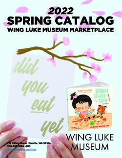 SPRING CATALOG 2022 WING LUKE MUSEUM MARKETPLACE