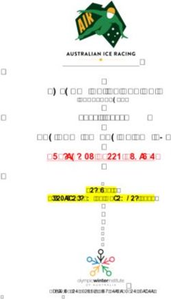 AUSTRALIAN ICE RACING NATIONAL SELECTION POLICY 2018 - 2019 Short Track Speed Skating Version 3 Effective from 11 November 2018 - 2019 NATIONAL ...