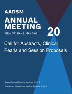 20 Call for Abstracts, Clinical Pearls and Session Proposals - NEW ORLEANS: MAY 29-31 - AAdsm