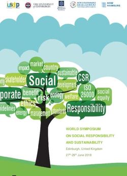 WORLD SYMPOSIUM ON SOCIAL RESPONSIBILITY AND SUSTAINABILITY - Edinburgh, United Kingdom 27th-29th June 2018 - HAW Hamburg