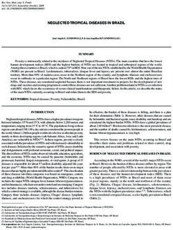 NEGLECTED TROPICAL DISEASES IN BRAZIL