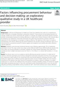 Factors influencing procurement behaviour and decision-making: an exploratory qualitative study in a UK healthcare provider