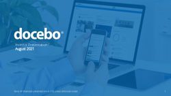 Investor Presentation August 2021 - Note: All financials presented are in US$ unless otherwise noted.