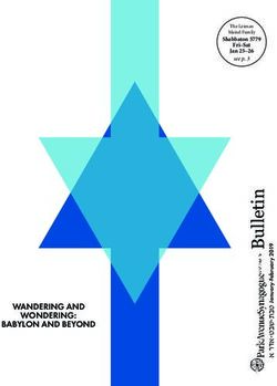 WANDERING AND WONDERING: BABYLON AND BEYOND - Shabbaton 5779 Fri-Sat Jan 25-26 see p. 3 - Park Avenue Synagogue