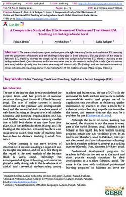 A Comparative Study of the Effectiveness of Online and Traditional ESL Teaching at Undergraduate Level - Global Educational Studies Review