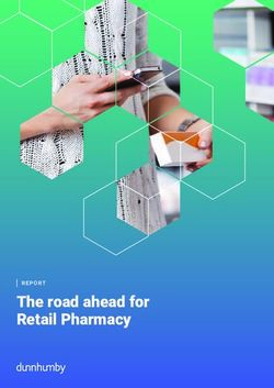 The road ahead for Retail Pharmacy - REPORT - Dunnhumby