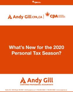 What's New for the 2020 Personal Tax Season? - Suite 212, 4918 Roper Rd NW t t www.cpapros.ca