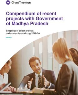 Compendium of recent projects with Government of Madhya Pradesh - Snapshot of select projects undertaken by us during 2018-20 - Grant ...