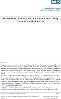 Guideline for blood glucose & ketone monitoring for adults with diabetes - North Central London Joint ...