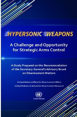 HYPERSONIC WEAPONS A Challenge and Opportunity for Strategic Arms Control - Amazon S3