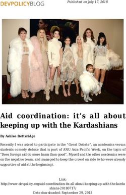 Aid coordination: it's all about keeping up with the Kardashians