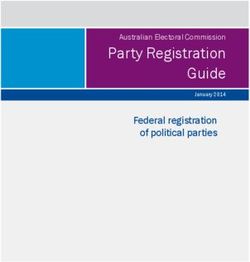 Party Registration Guide - Federal registration of political parties Australian Electoral Commission