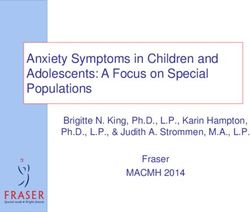 Anxiety Symptoms in Children and Adolescents: A Focus on Special Populations - MACMH 2014 Brigitte N. King, Ph.D., L.P., Karin Hampton, Ph.D. ...