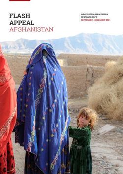 FLASH APPEAL AFGHANISTAN - IMMEDIATE HUMANITARIAN RESPONSE GAPS SEPTEMBER - DECEMBER 2021 - HumanitarianResponse