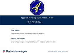Kidney Care Agency Priority Goal Action Plan - Goal Leader: Deputy Goal Leaders: Performance.gov