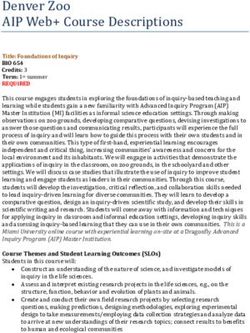 Denver Zoo AIP Web+ Course Descriptions