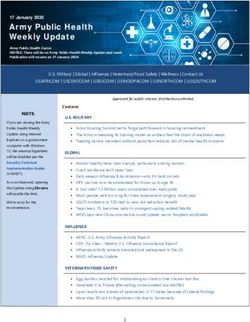 Army Public Health Weekly Update - 17 January 2020 - Army Public Health Center