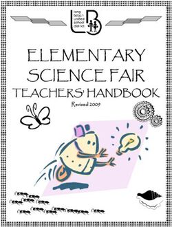 ELEMENTARY SCIENCE FAIR - TEACHERS' HANDBOOK Revised 2009