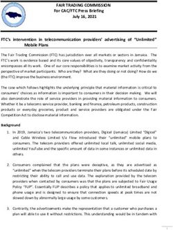 FAIR TRADING COMMISSION - For CAC/FTC Press Briefing