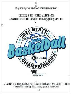 2020 Real Dairy Shootout State Girls Basketball Tournament Manual - United Dairymen of Idaho - A Partner of Dairy West