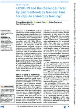 COVID-19 and the challenges faced by gastroenterology trainees: time for capsule endoscopy training? - Frontline ...
