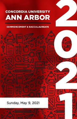 ANN ARBOR CONCORDIA UNIVERSITY - Sunday, May 9, 2021