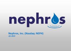 Nephros, Inc. (Nasdaq: NEPH) - Q1 2021 - Nephros Inc