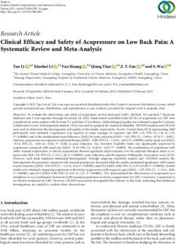 Clinical Efficacy and Safety of Acupressure on Low Back Pain: A Systematic Review and Meta-Analysis