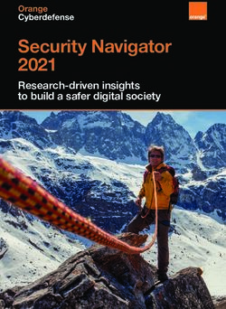 Security Navigator 2021 - Research-driven insights to build a safer digital society - Orange Business Services