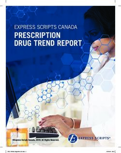 PRESCRIPTION DRUG TREND REPORT - EXPRESS SCRIPTS CANADA - Express Scripts Canada, 2019. All Rights Reserved.