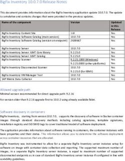 BIGFIX INVENTORY 10.0.7.0 RELEASE NOTES