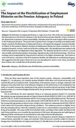 The Impact of the Flexibilization of Employment Histories on the Pension Adequacy in Poland - MDPI