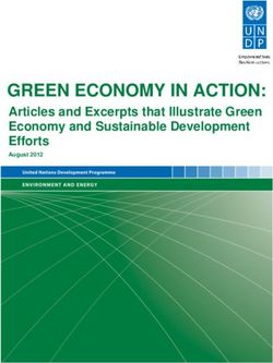GREEN ECONOMY IN ACTION: Articles and Excerpts that Illustrate Green Economy and Sustainable Development Efforts - UNDP