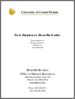 New Employee Benefits Guide - Benefits Section Office of Human Resources