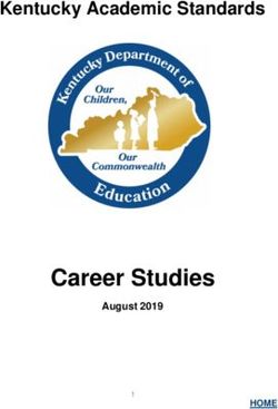 Career Studies - Kentucky Academic Standards - August 2019 - Kentucky Department of Education