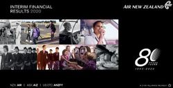 AIR NEW ZEALAND 2020 INTERIM RESULT - Air New Zealand website