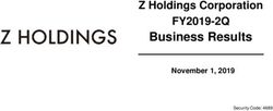 Business Results FY2019-2Q - Z Holdings Corporation November 1, 2019