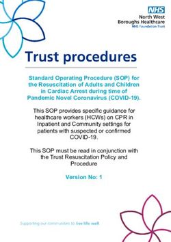 Standard Operating Procedure (SOP) for the Resuscitation of Adults and Children in Cardiac Arrest during time of Pandemic Novel Coronavirus ...