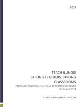 TEACH ILLINOIS STRONG TEACHERS, STRONG CLASSROOMS - POLICY SOLUTIONS TO ALLEVIATE TEACHER SHORTAGES IN ILLINOIS SEPTEMBER 2018 - Illinois State ...