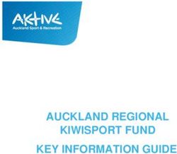 AUCKLAND REGIONAL KIWISPORT FUND KEY INFORMATION GUIDE